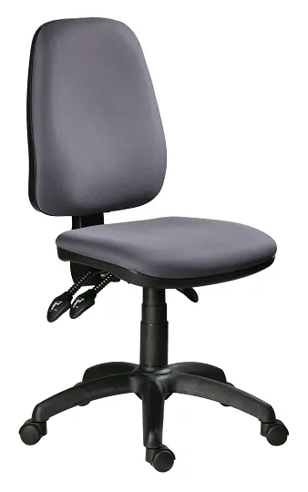 333 ASYN židle kancelářská, koženka SK 1 - koženka stříbrná